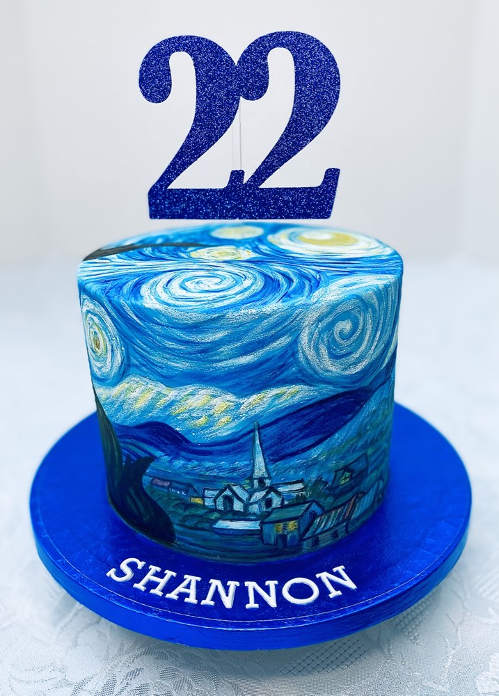 Starry Night Cake